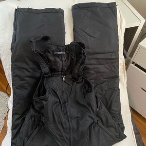 Cherokee insulated black snow overalls - jumper